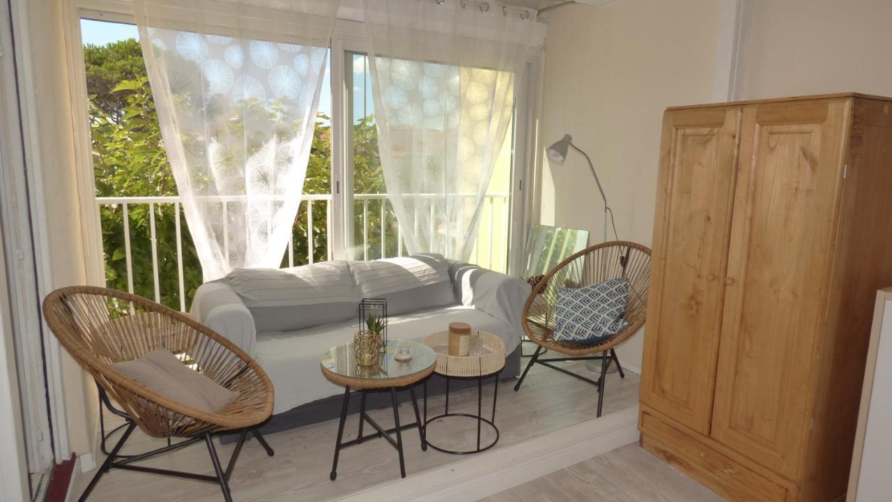 Charmant T2, Cabine, Parking, Les Balcons De La Mediterranee, Narbonne Plage Kültér fotó