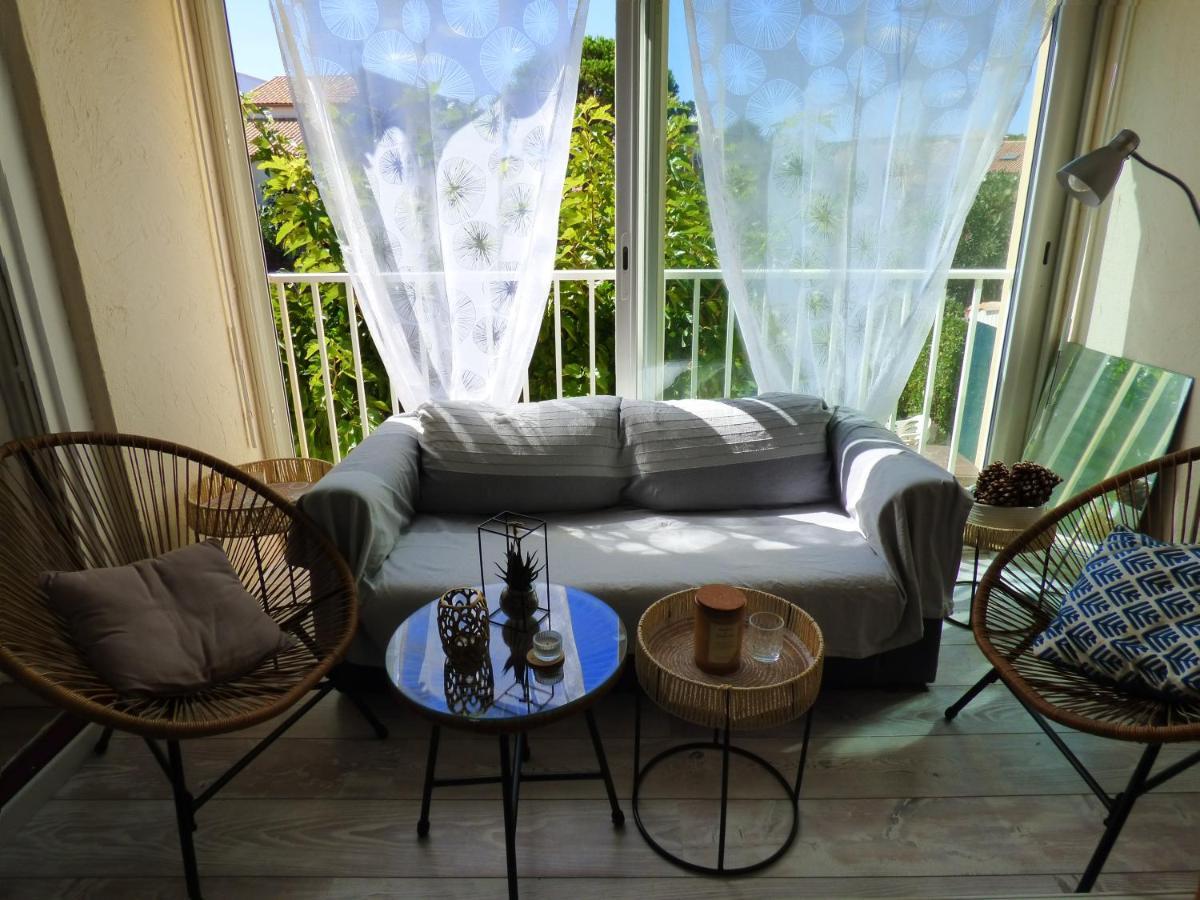 Charmant T2, Cabine, Parking, Les Balcons De La Mediterranee, Narbonne Plage Kültér fotó